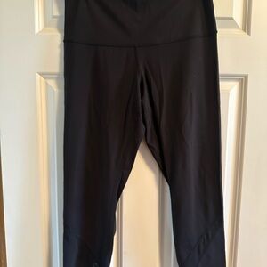 lululemon Wunder Under Scallop Hem Black Leggings